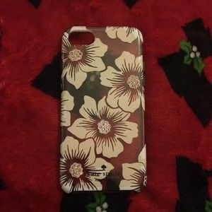 Clear flower iPhone case Kate Spade